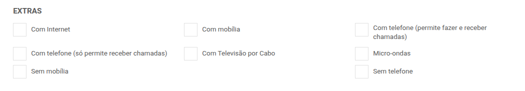 campos de caracterização