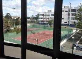 Vista da cozinha e sala